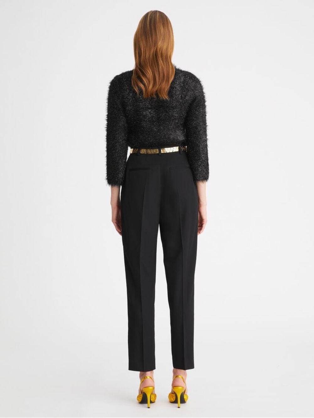Tory Burch Black Fuzzy Crewneck Sweater - Picture 9 of 11